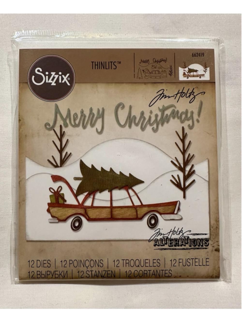 Rare Collectible Sizzix Tim Holtz Home For The Holidays 662419 (THSX-014)